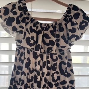 Cow print romper